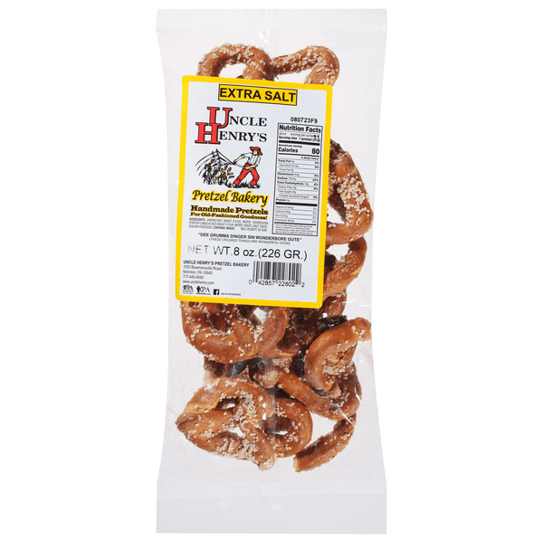 Uncle Henry'S Pretzel Bakery Handmade Pretzels Extra Salt