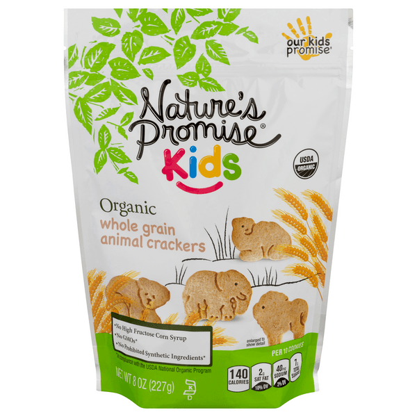 Nature'S Promise Kids Organic Animal Crackers Whole Grain