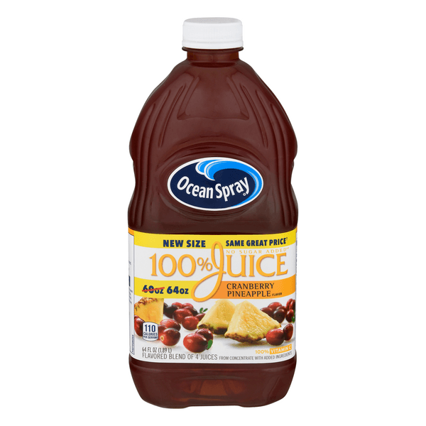 Ocean Spray 100% Juice Cranberry Pineapple