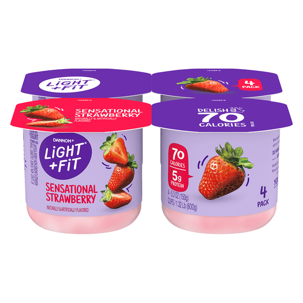 Light + Fit Strawberry Nonfat Gluten Free Yogurt