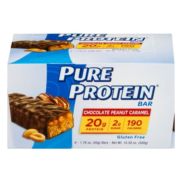 Pure Protein Bar Chocolate Peanut Caramel Gluten Free