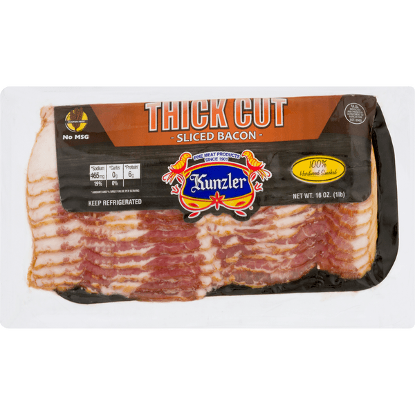 Kunzler Bacon Thick Cut Sliced