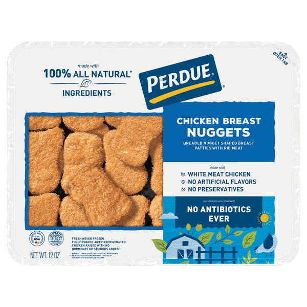 Perdue Breaded Chicken Breast Nuggets No Antibiotics Ever  Traypack