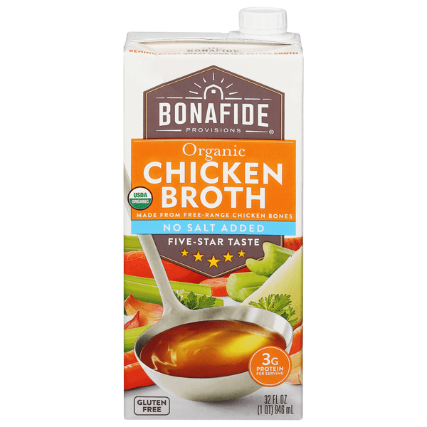 Bonafide Chicken Broth No Salt Organic
