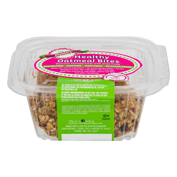 Alyssa'S Healthy Oatmeal Bites Gluten Free