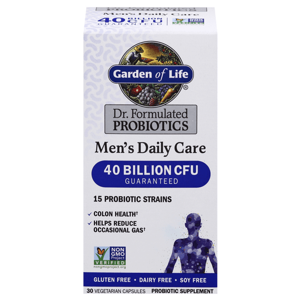 Garden Of Life Dr. Formulated Men'S Daily Care Probiotics Capsules
