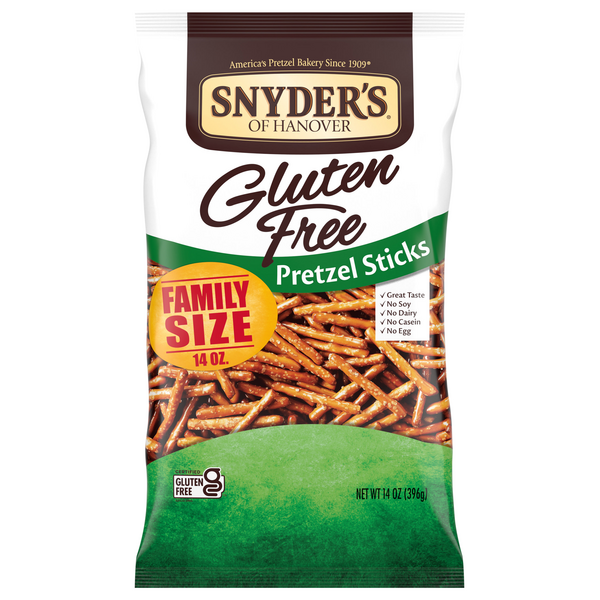 Is it Shellfish Free? Snyder's Of Hanover Pretzel Sticks Gluten Free