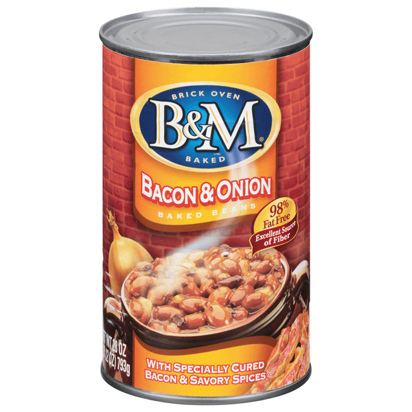 B&M Baked Beans Bacon & Onion 98% Fat Free