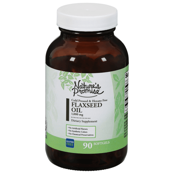 Nature'S Promise Flaxseed Oil Softgels Gluten Free