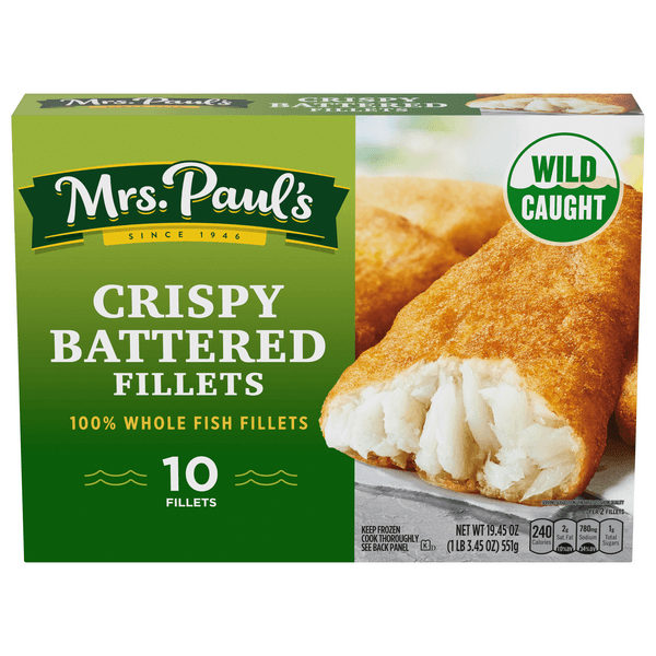 Mrs. Paul'S Wild Caught Crispy Battered Fish Fillets