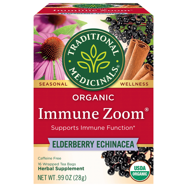 Traditional Medicinals Organic Immune Zoom Elderberry Herbal