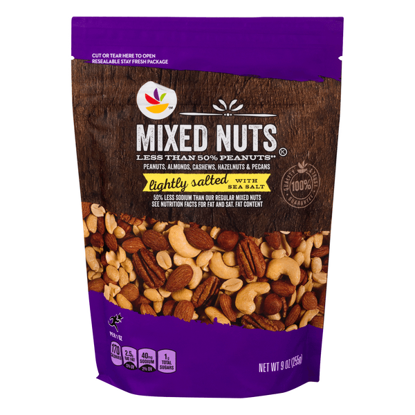 Stop & Shop Mixed Nuts Less Than 50% Peanuts Lightly Salted With Sea Salt