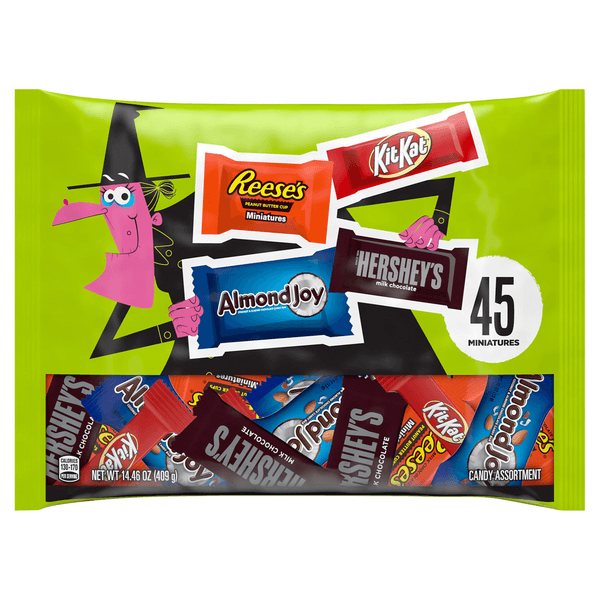 Hershey Assorted Chocolate Flavors Miniatures Individually Wrapped Candy