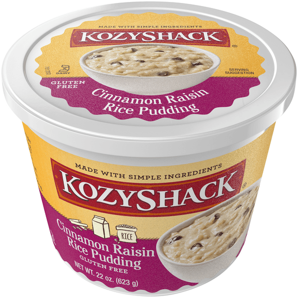 Kozy Shack Cinnamon Raisin Rice Pudding Tub
