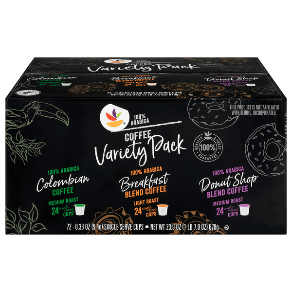 Stop & Shop Variety Pack Light & Medium Roast Single Serve Coffee