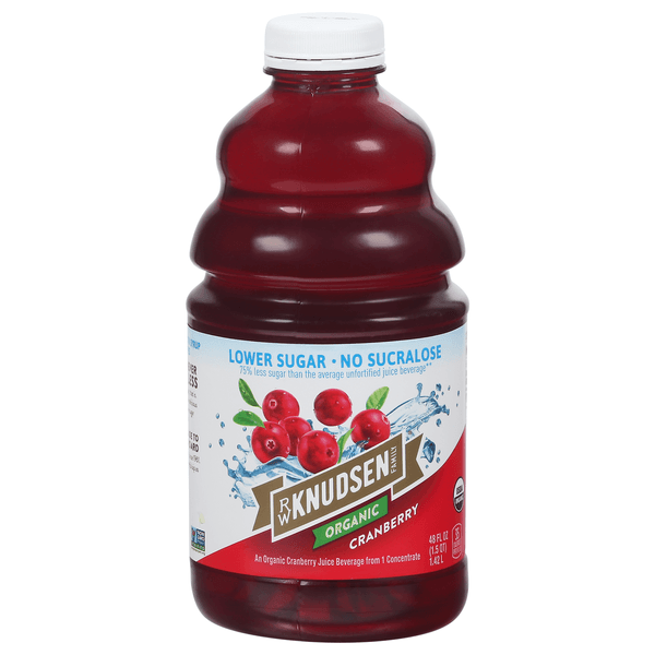 R.W. Knudsen Family Organic Cranberry Juice Lower Sugar