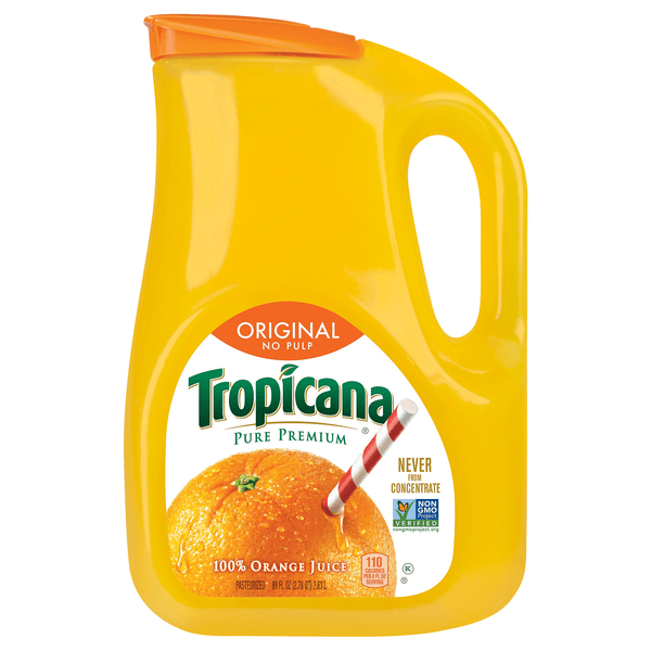 Tropicana Juice Pure Premium Orange No Pulp Original Chilled