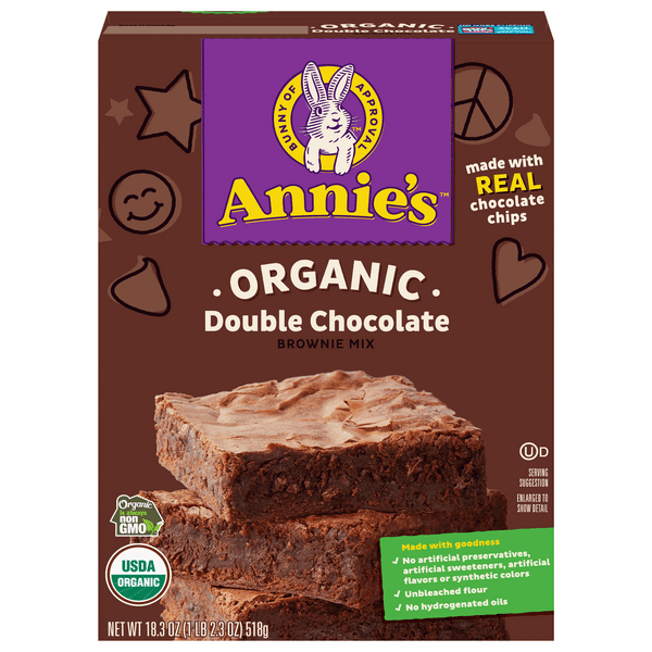 Is it Vegetarian? Annie'S Homegrown Brownie Mix Double Chocolate Organic
