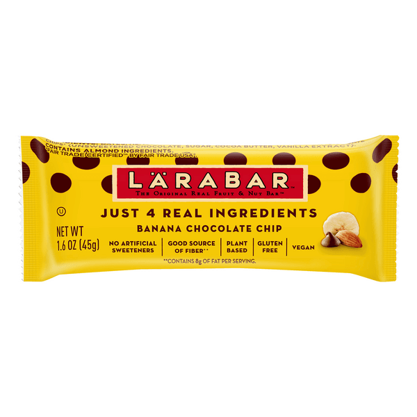 Larabar Fruit & Nut Food Bar Banana Chocolate Chip Gluten Free