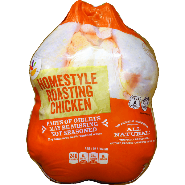 Our Brand All Natural Homestyle Whole Roasting Chicken Fresh