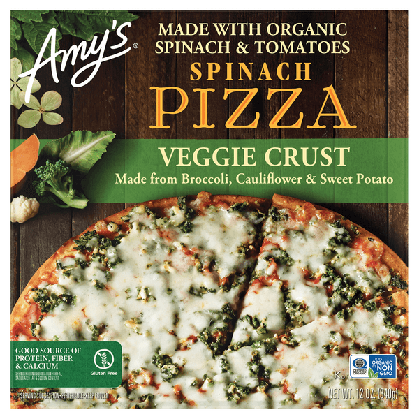 Amy'S Veggie Crust Pizza Spinach