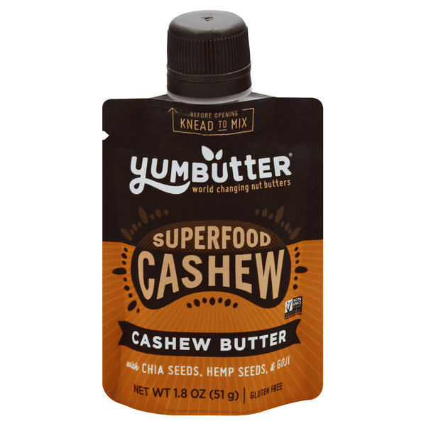 Yumbutter Superfood Cashew Butter With Chia Hemp Seeds & Goji Gluten Free
