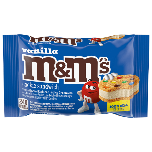 M&M'S Ice Cream Cookie Sandwich Vanilla