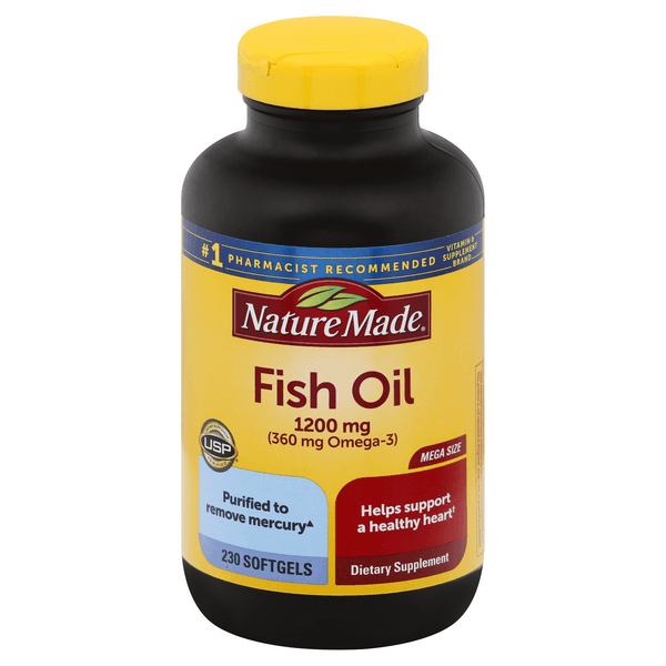 Nature Made Fish Oil (Omega-3) Supplement Softgels