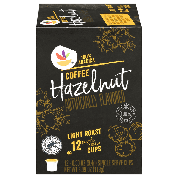 Stop & Shop Hazelnut Flavored Light Roast Single Serve Coffee