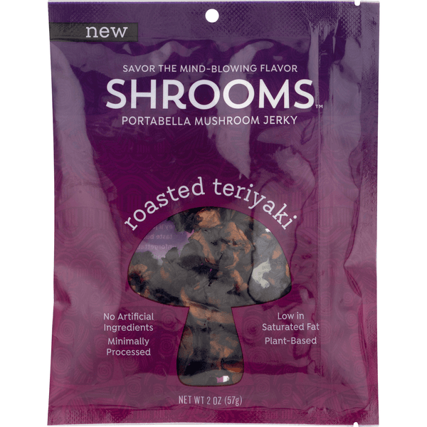 Shrooms Portabella Mushroom Jerky Roasted Teriyaki