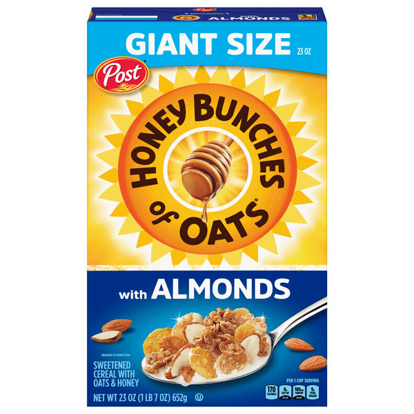 Honey Bunches Of Oats Cereal With Almonds Giant Size