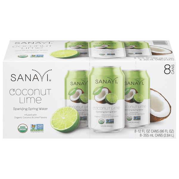 Sanavi Coconut Lime Sparkling Spring Water