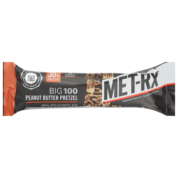 Met-Rx Big 100 Meal Replacement Bar Peanut Butter Pretzel