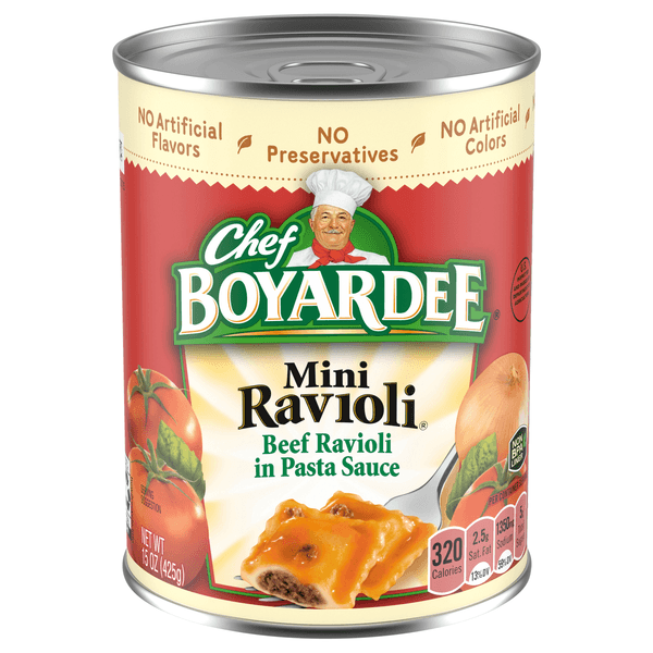Chef Boyardee Mini Beef Ravioli In Pasta Sauce