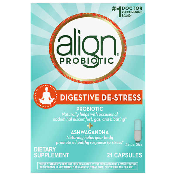Align Probiotic Digestive De-Stress Probiotic + Ashwagandha Capsules