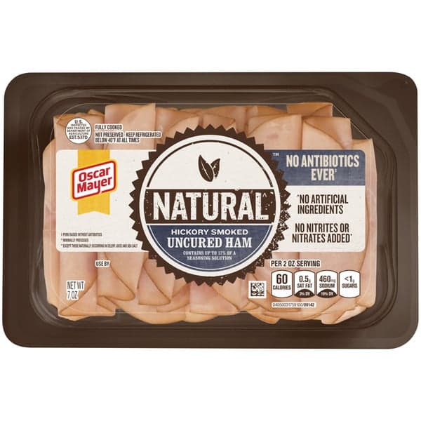 Oscar Mayer Natural Hickory Smoked Uncured Ham Sliced