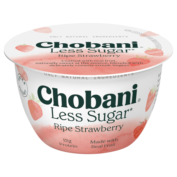Chobani Monterey Strawberry Less Sugar Greek Yogurt