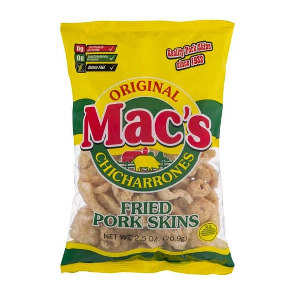 Mac'S Fried Pork Skins Original Gluten Free