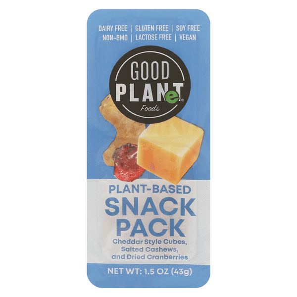Good Plants Foods Plant-Based Cheddar Cubes Cashews Snack