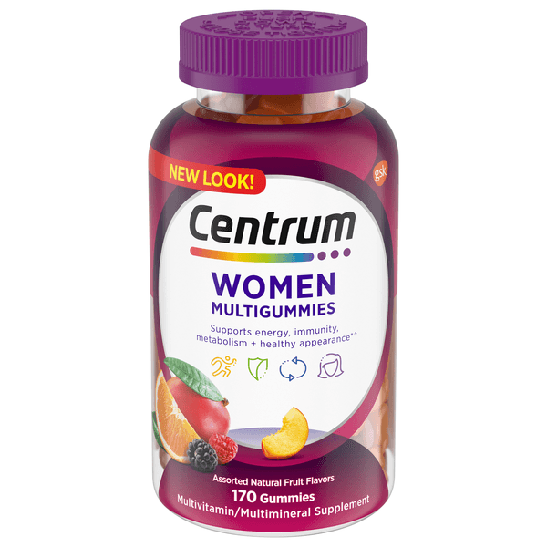Centrum Women Multigummies Assorted Natural Fruit Flavors