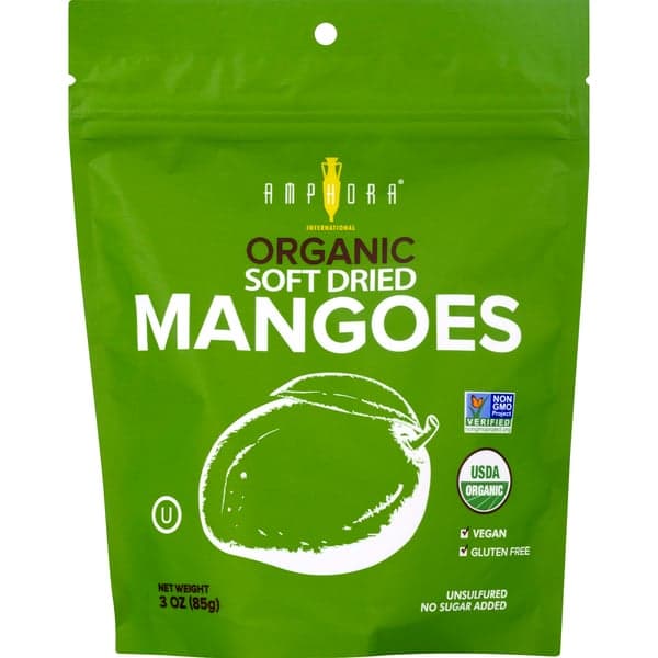 Amphora Mangoes Soft Dried Vegan Gluten Free Organic