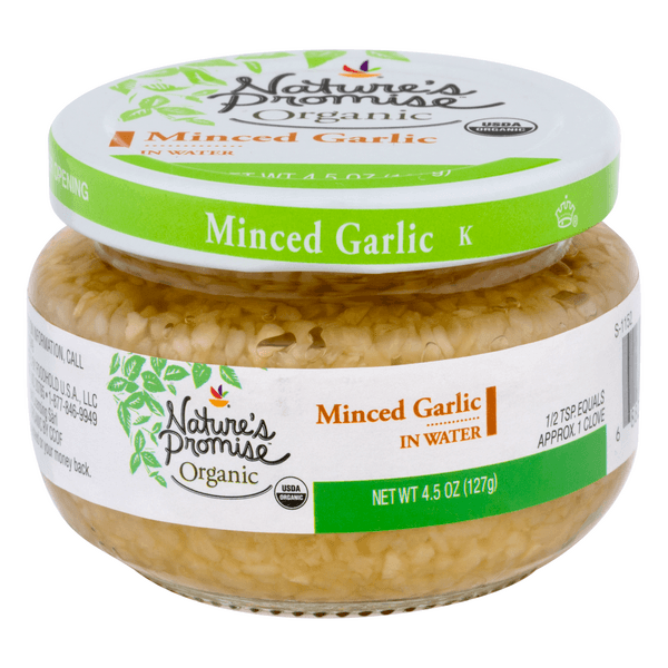 Nature'S Promise Organic Minced Garlic In Water