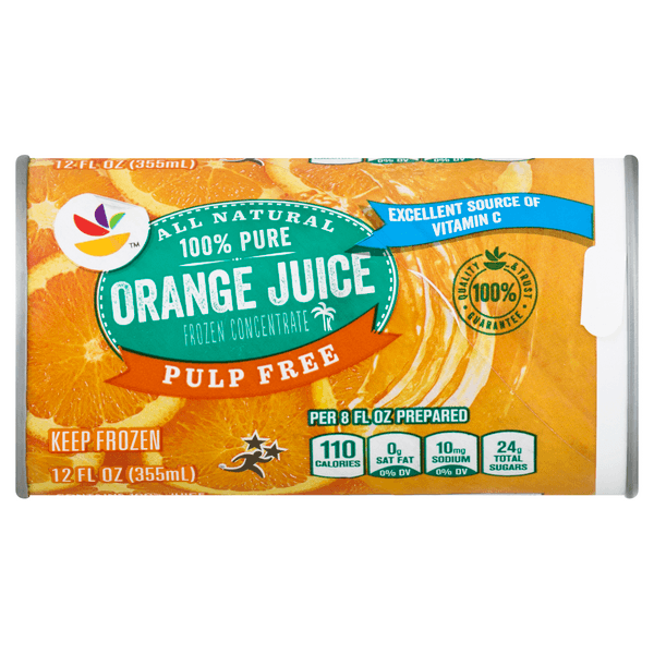 Stop & Shop 100% Pure Orange Juice Pulp Free  Concentrate