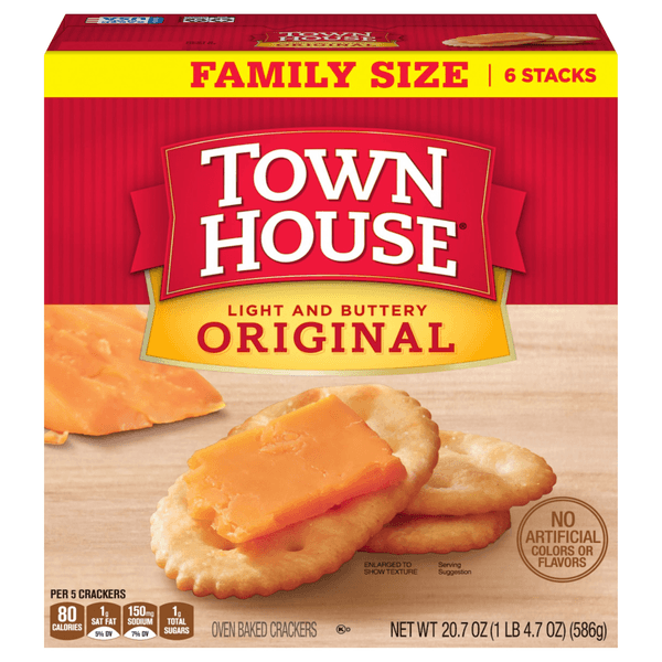 Town House Oven Baked Crackers Original Family Size