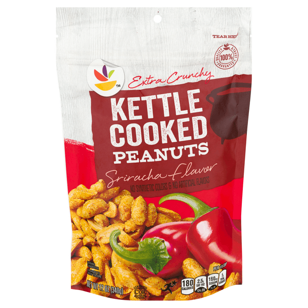 Stop & Shop Kettle Cooked Extra Crunchy Peanuts Sriracha Flavor
