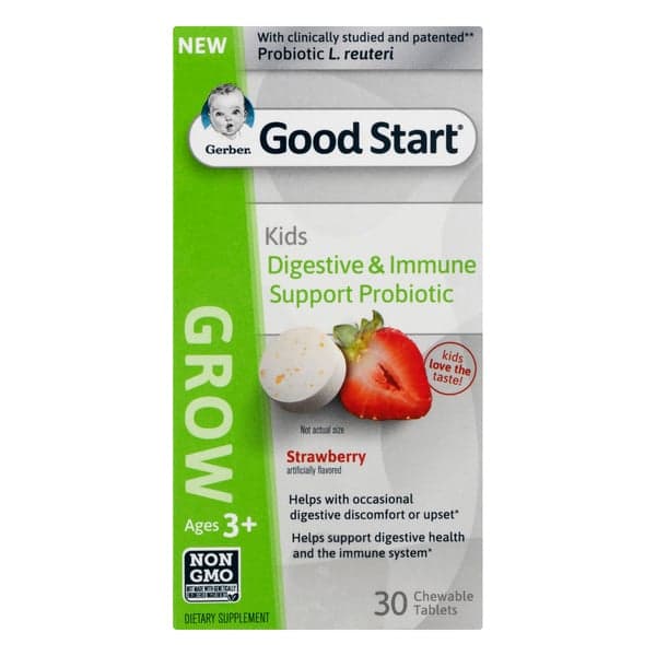 Gerber Good Start Kids Digestive & Immune Probiotic Strawberry Chewables