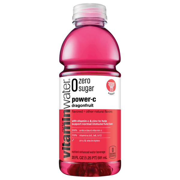 Vitaminwater Zero Water Beverage Nutrient Enhanced Power C Dragonfruit