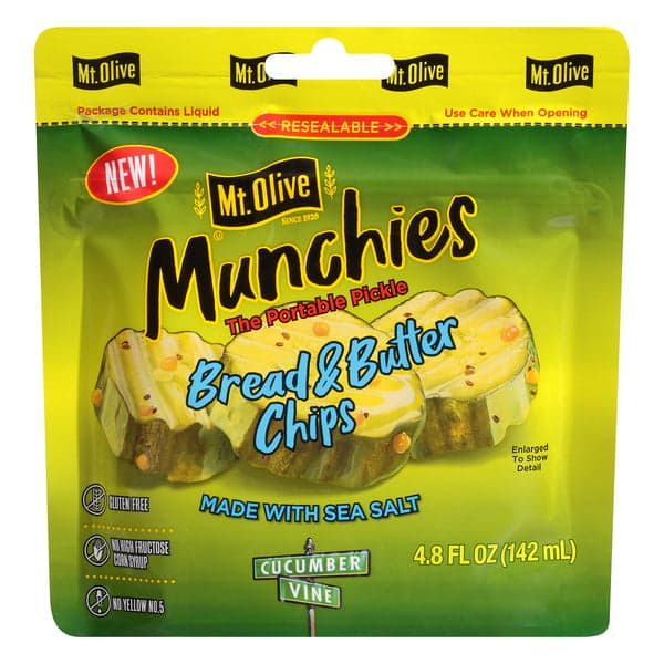 Mt. Olive Munchies Bread & Butter Chips Pickle