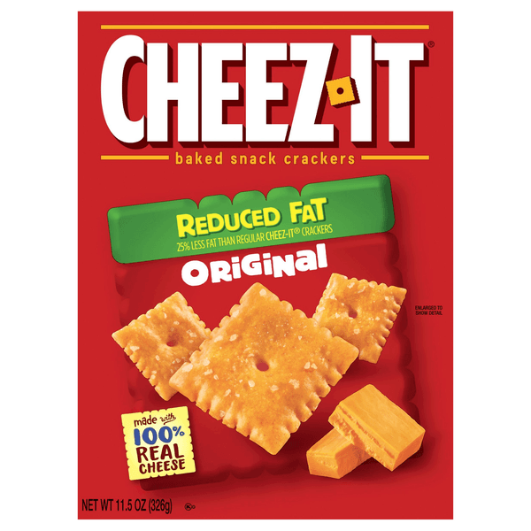 Is it Mustard Free? Cheez-it Baked Snack Cheese Crackers Made With 100% Real Cheese Reduced Fat Original
