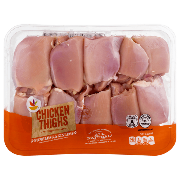 Stop & Shop Natural Boneless Skinless Chicken Thighs Value Pack Fresh